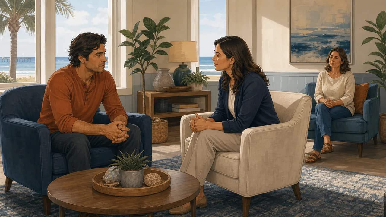 An adult decides how to include a family member in a private admissions conversation