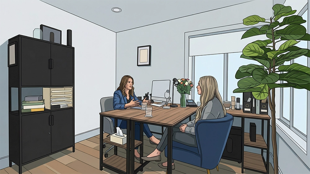 Quiet boardwalk scene with dune grasses in soft morning light near Huntington Beach