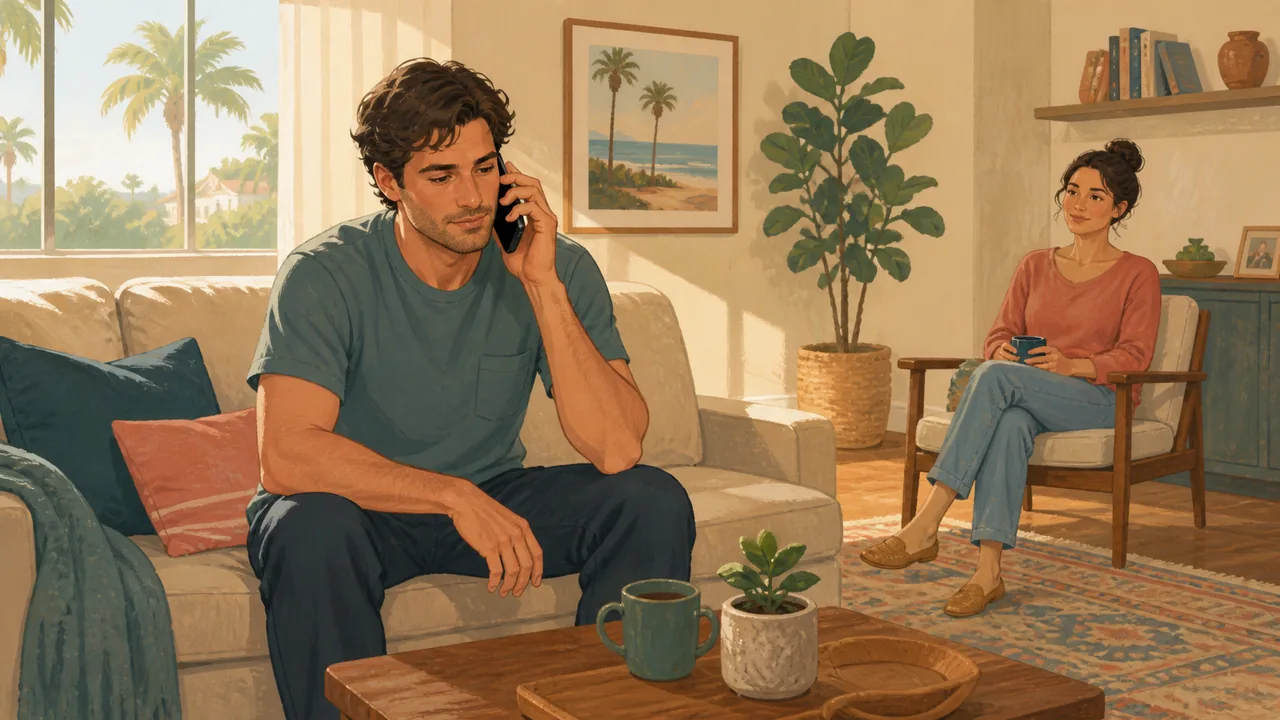 An admissions professional gives an adult private space to decide whether to include a waiting family member