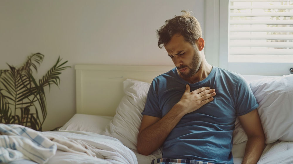 a man suffering from insomnia